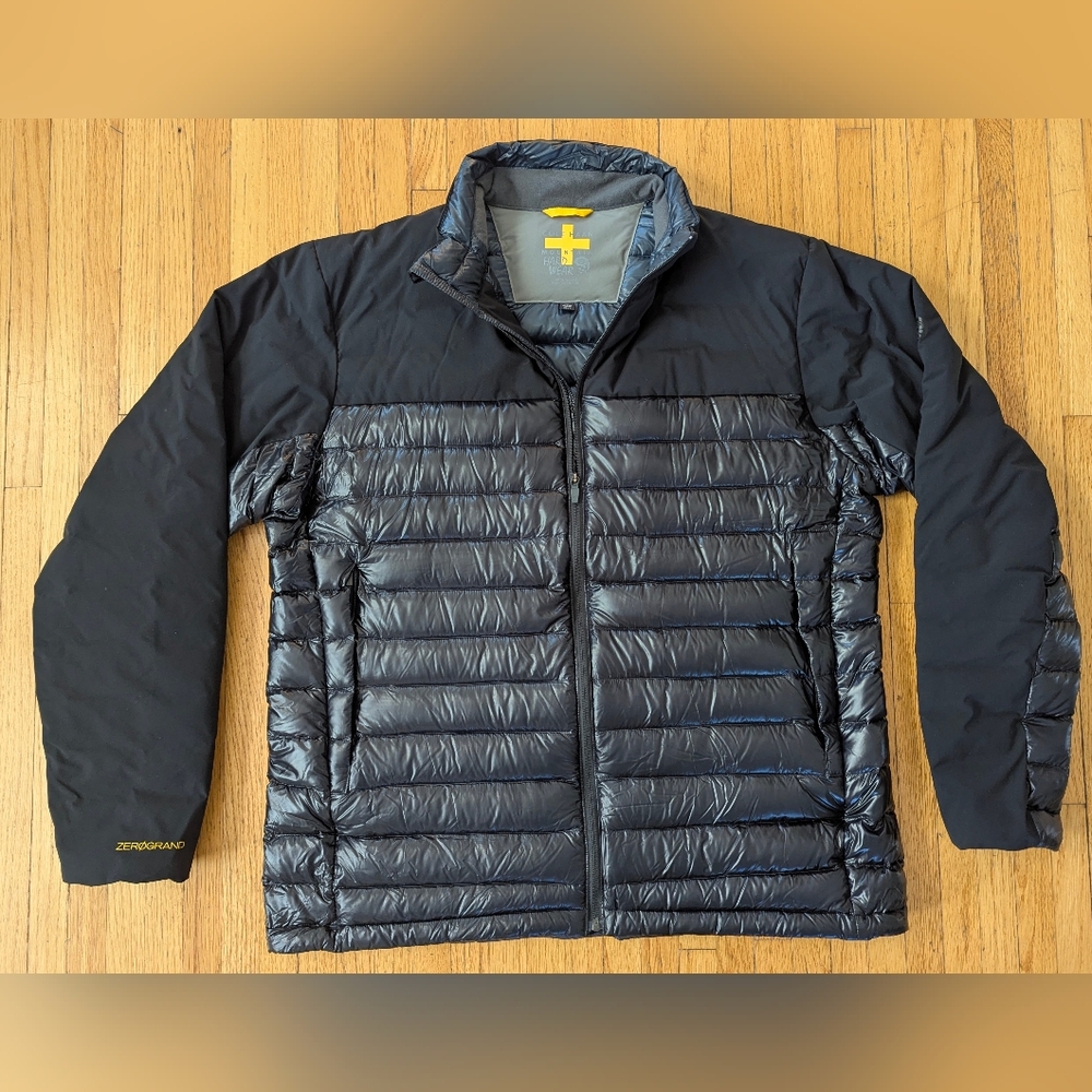 Cole Haan X Mountain Hardwear Zerogrand Black Down Filled Puffer Commuter Jacket